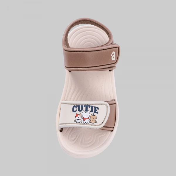 Sandal bé trai Animo A2607_JK006 (17-23,Trắng-Nâu)