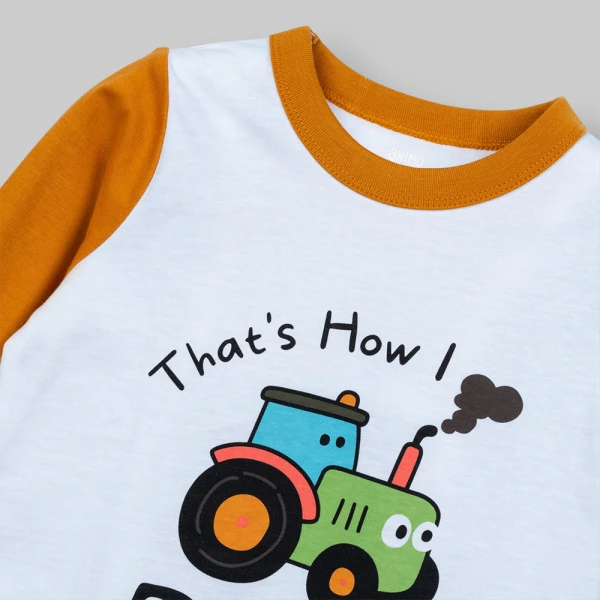 Bộ bé trai dài Animo Easy FW26 VD0926035 (1-4Y,Trắng-Rêu)