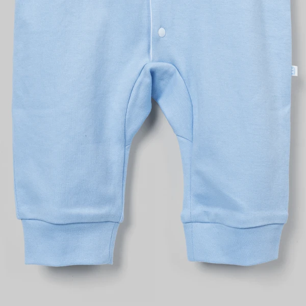 Bodysuit đông bé trai dài Animo Little bear FW26 VD0726064 (0-12M,Trắng-Xanh nhạt)
