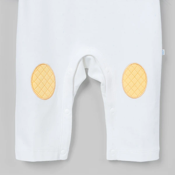 Bodysuit đông bé trai dài Animo Little bear FW26 VD0726063 (0-12M,Xanh-Trắng)