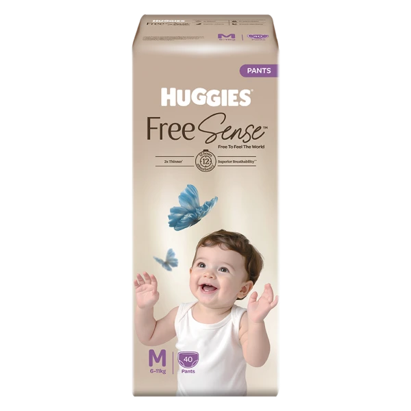 Tã quần Huggies Free Sense size M 40 miếng (6-11kg)