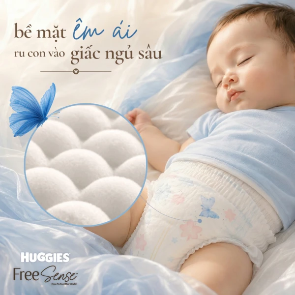 Tã quần Huggies Free Sense size M 40 miếng (6-11kg)