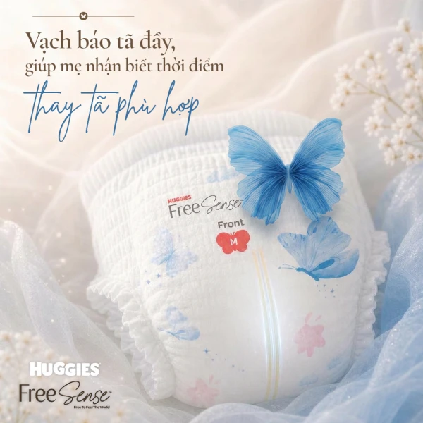 Tã quần Huggies Free Sense size XL 28 miếng (12-18kg)