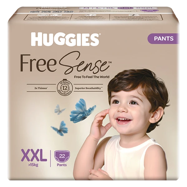 Tã quần Huggies Free Sense size XXL 22 miếng (>15kg)