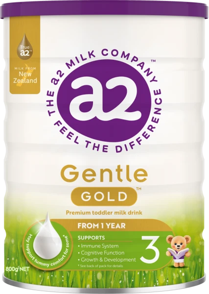 Sản phẩm dinh dưỡng công thức cho trẻ từ 1 tuổi a2 Gentle Gold Premium Toddler Milk Drink (800G)