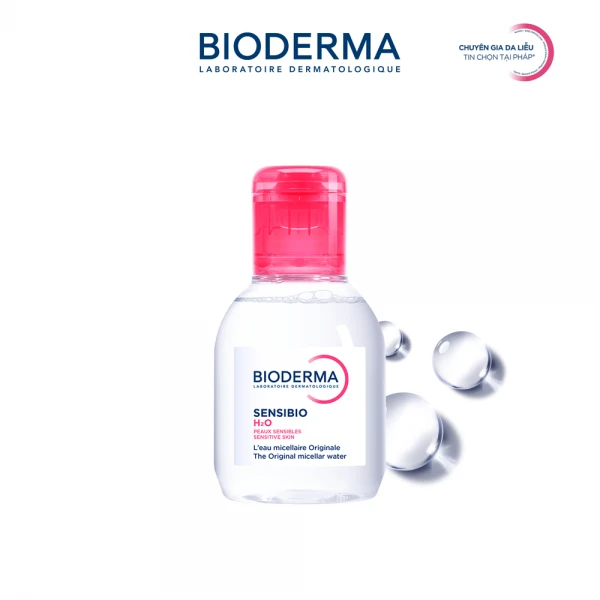 Dung dịch làm sạch và tẩy trang Micellar cho da thường và da nhạy cảm Bioderma Sensibio H2O 100ml