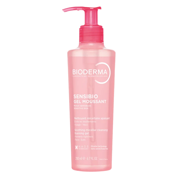 Gel rửa mặt tạo bọt cho da nhạy cảm Bioderma Sensibio Gel Moussant 200ml