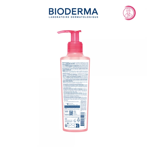 Gel rửa mặt tạo bọt cho da nhạy cảm Bioderma Sensibio Gel Moussant 200ml