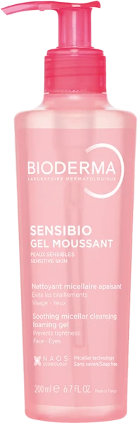 Gel rửa mặt tạo bọt cho da nhạy cảm Bioderma Sensibio Gel Moussant 200ml