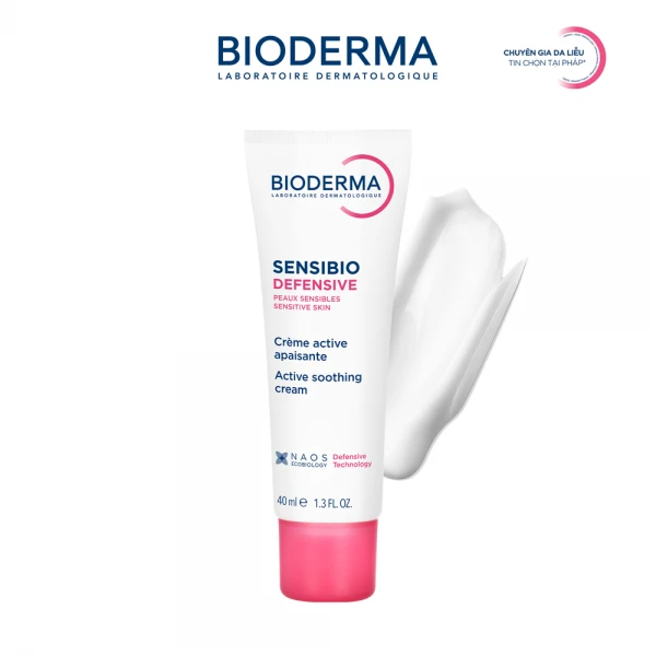 Kem dưỡng ẩm và làm dịu da, dành cho da nhạy cảm Bioderma Sensibio Defensive 40ml