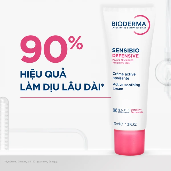 Kem dưỡng ẩm và làm dịu da, dành cho da nhạy cảm Bioderma Sensibio Defensive 40ml