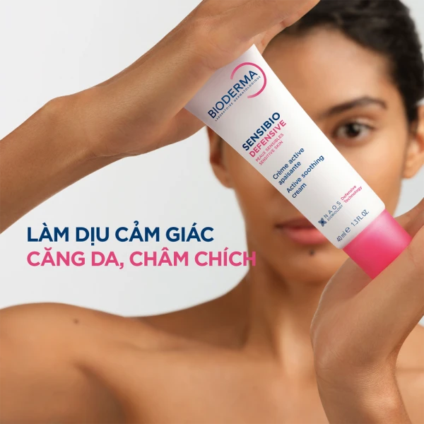 Kem dưỡng ẩm và làm dịu da, dành cho da nhạy cảm Bioderma Sensibio Defensive 40ml