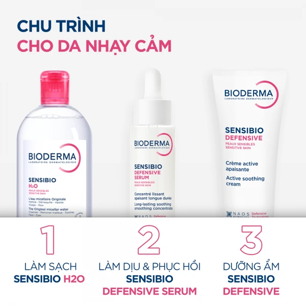 Kem dưỡng ẩm và làm dịu da, dành cho da nhạy cảm Bioderma Sensibio Defensive 40ml
