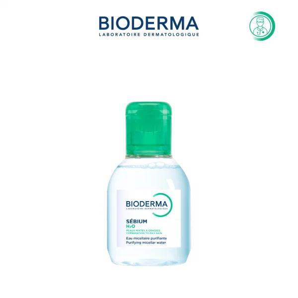 Dung dịch làm sạch và tẩy trang Micellar cho da hỗn hợp và da dầu Bioderma Sébium H2O 100ml