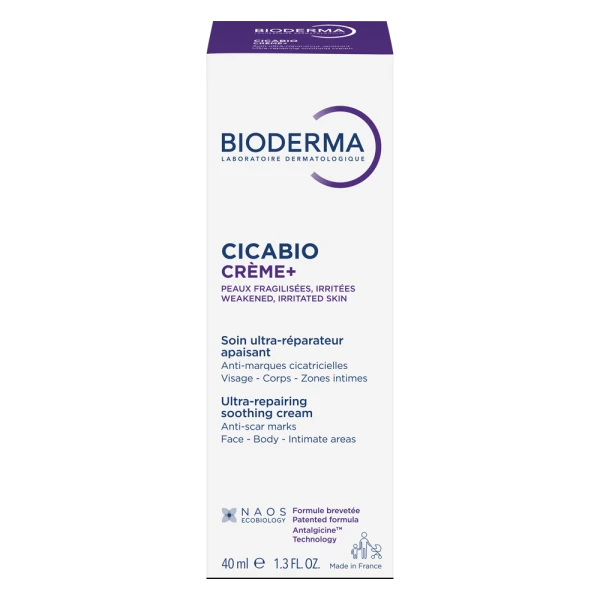 Kem phục hồi da tổn thương và ngăn ngừa sẹo Bioderma Cicabio Crème+ 40ml