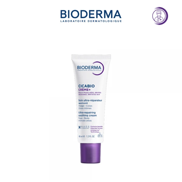 Kem phục hồi da tổn thương và ngăn ngừa sẹo Bioderma Cicabio Crème+ 40ml