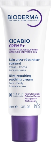 Kem phục hồi da tổn thương và ngăn ngừa sẹo Bioderma Cicabio Crème+ 40ml