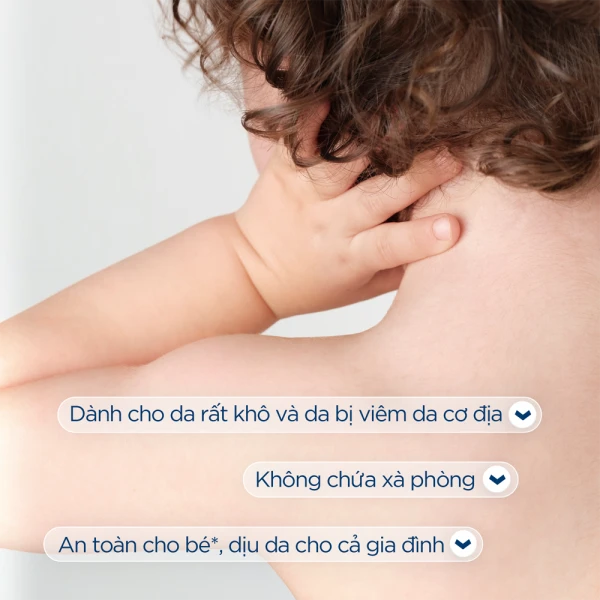 Dầu tắm giúp làm sạch, làm dịu và dưỡng ẩm dành cho da khô, da nhạy cảm Atoderm Huile De Douche 1L