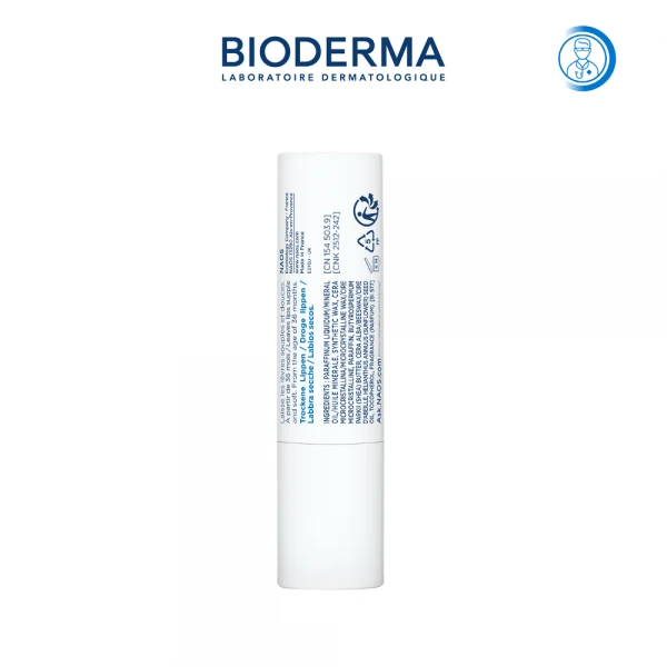 Son dưỡng môi khô nứt nẻ và tổn thương Bioderma Atoderm Stick Levres 4g