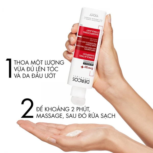 Dầu gội Vichy Dercos Energising hỗ trợ giảm gãy rụng tóc (200ml)