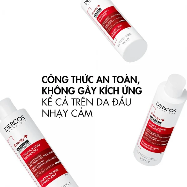 Dầu gội Vichy Dercos Energising hỗ trợ giảm gãy rụng tóc (200ml)