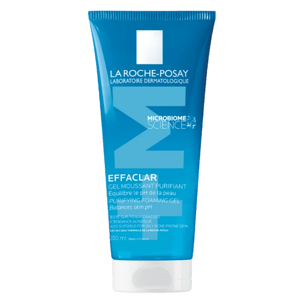 Gel rửa mặt La Roche-Posay Effaclar cho da dầu mụn từ 10 tuổi (200ml)