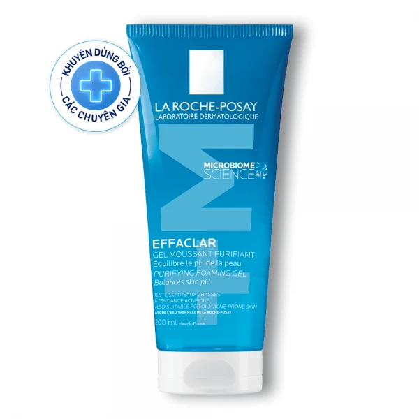 Gel rửa mặt La Roche-Posay Effaclar cho da dầu mụn từ 10 tuổi (200ml)