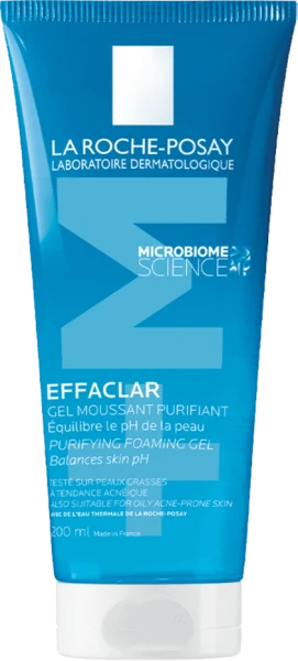 Gel rửa mặt La Roche-Posay Effaclar cho da dầu mụn từ 10 tuổi (200ml)