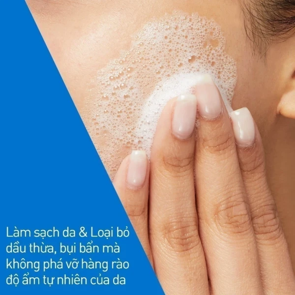 Sữa rửa mặt CeraVe Foaming Cleanser cho da thường đến da dầu (473ml)
