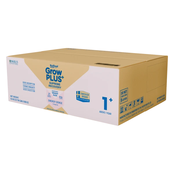 Thực phẩm dinh dưỡng y học NutiFood Sweden GrowPLUS+ Supreme Recovery 1+ cho bé từ 1 tuổi (800g)