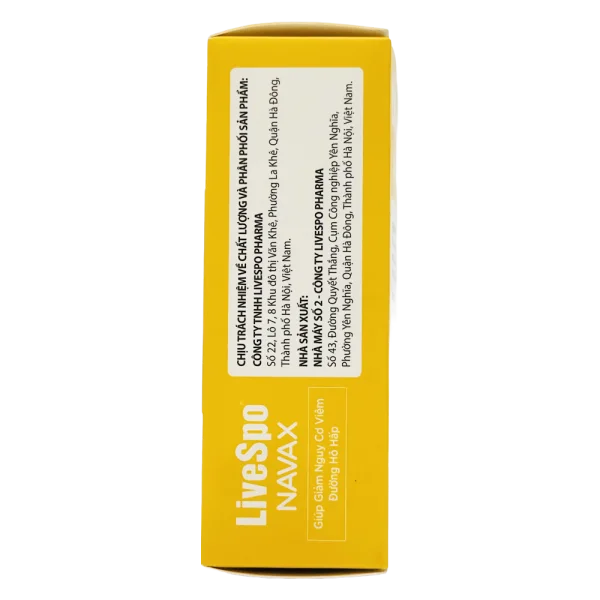 LiveSpo Navax dạng nhỏ giọt cho trẻ sơ sinh và trẻ em (5 ống x 5ml)