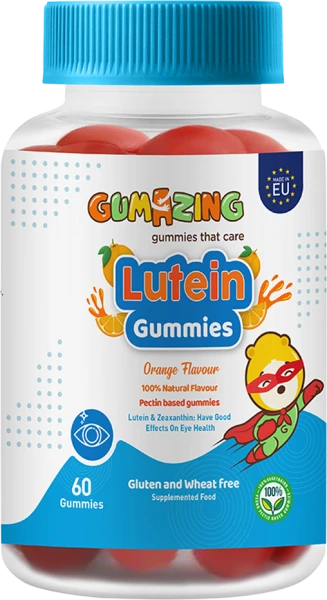 Thực phẩm bổ sung Gumazing Lutein Gummies cho trẻ từ 1 tuổi (150g/60 viên)
