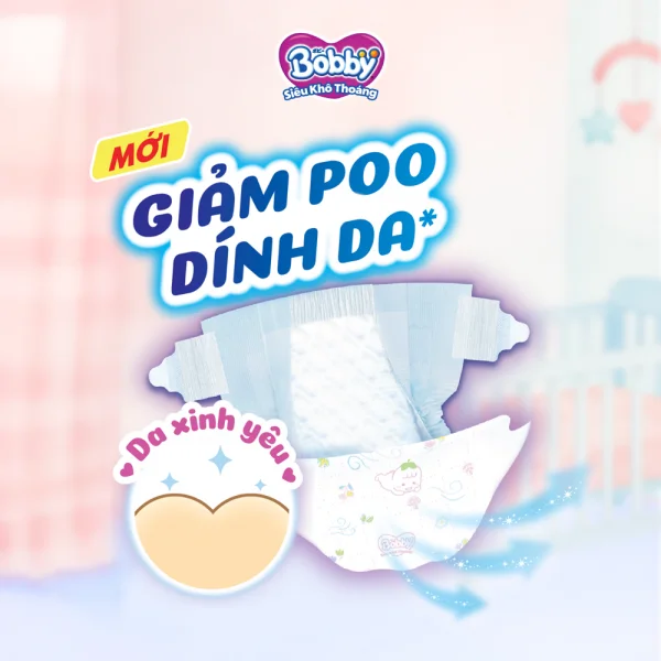 Bỉm tã dán Bobby siêu thấm size M 76 miếng (6-10kg) (giao bao bì ngẫu nhiên)