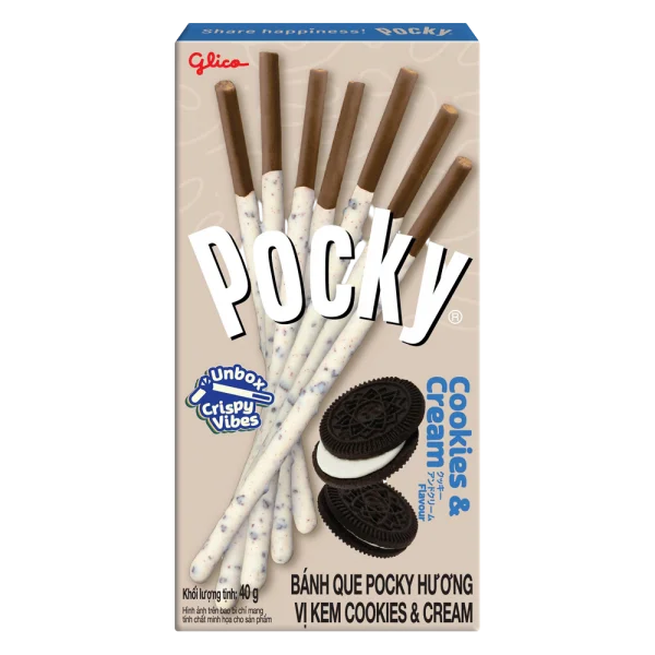 Bánh que Pocky Cookies & Cream