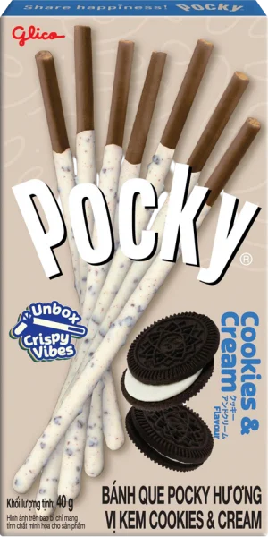 Bánh que Pocky Cookies & Cream