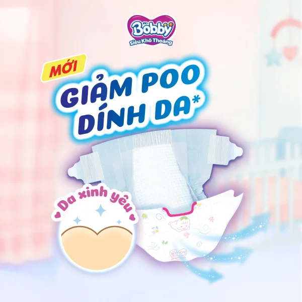 Tã dán Bobby siêu thấm - khô thoáng  (Sơ sinh, dưới 5kg, 70 miếng) (giao bao bì ngẫu nhiên)