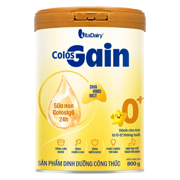 Sữa Colos Gain 0+ 800g (0 - 12 tháng) - Giao bao bì ngẫu nhiên
