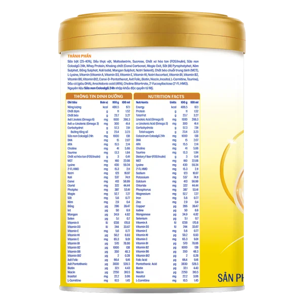 Sữa Colos Gain 0+ 800g (0 - 12 tháng) - Giao bao bì ngẫu nhiên