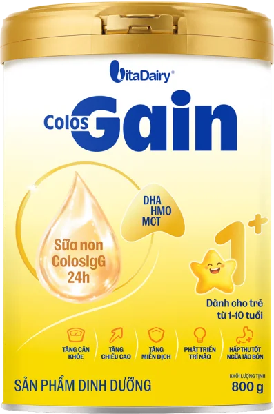 Sữa Colos Gain 1+ 800g (1 - 10 tuổi) - Giao bao bì ngẫu nhiên