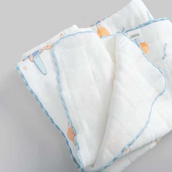 Chăn vải chần bông 3 lớp Animo B2306_MN003 (85x85cm,Xanh) - Giao hoạ tiết ngẫu nhiên