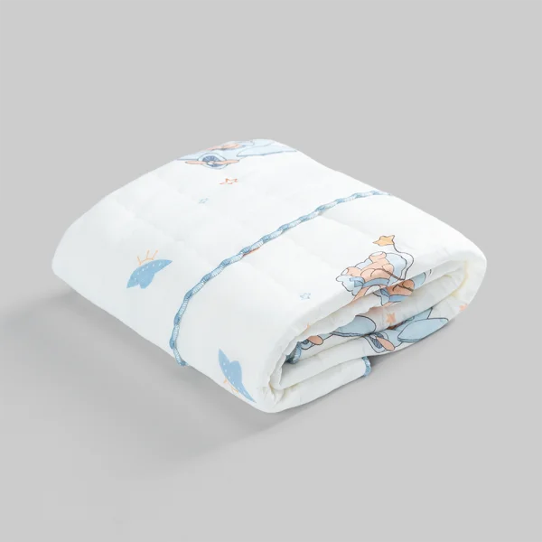 Chăn vải chần bông 3 lớp Animo B2306_MN003 (85x85cm,Xanh) - Giao hoạ tiết ngẫu nhiên