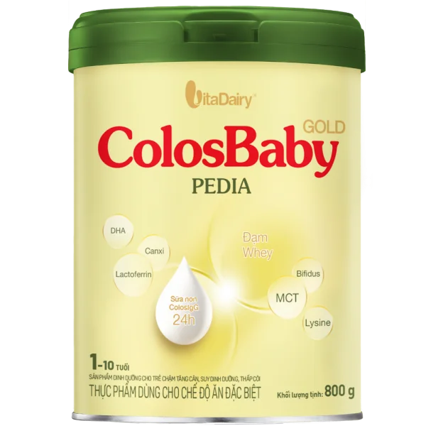 Sữa ColosBaby Gold Pedia 800g (1 - 10 tuổi) - Giao bao b&igrave; ngẫu nhi&ecirc;n