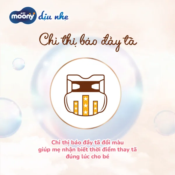Bỉm tã dán Moony Dịu Nhẹ (NB, 60 miếng + 6 miếng) (bao bì giao ngẫu nhiên)