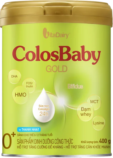 Sữa ColosBaby Gold 0+ 400g - S (0-12 tháng) - Giao bao bì ngẫu nhiên