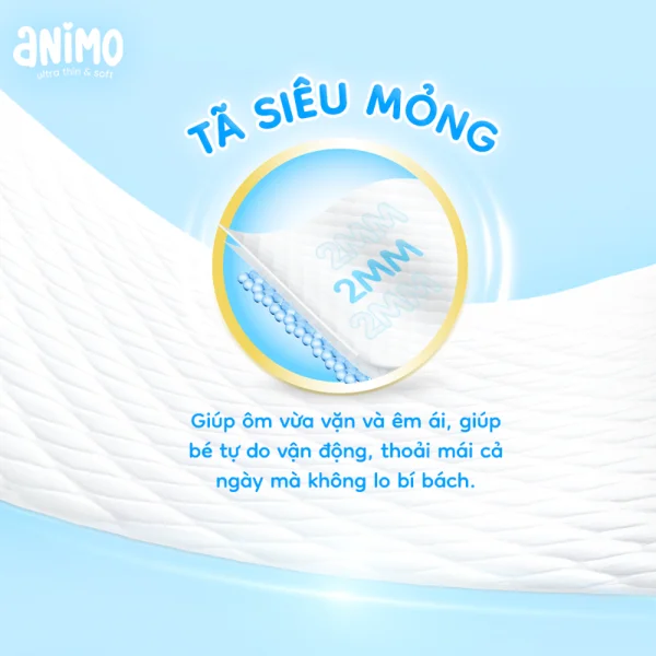 Combo 3 tã Quần Animo Siêu Mềm Thoáng (XXL, 50 miếng)