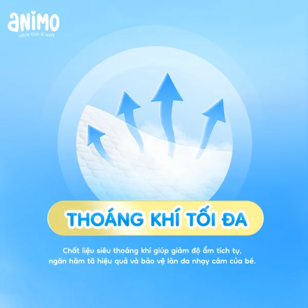 Combo 3 tã Quần Animo Siêu Mềm Thoáng (XXL, 50 miếng)