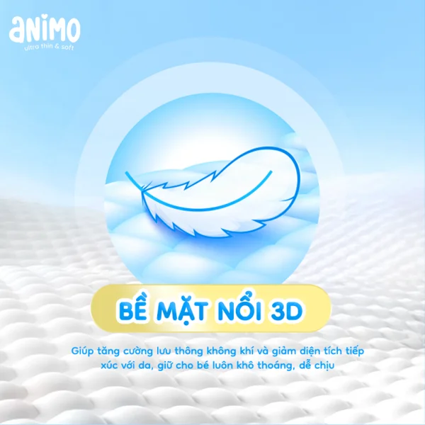 Tã Quần Animo Siêu Mềm Thoáng (XL, 50 miếng)