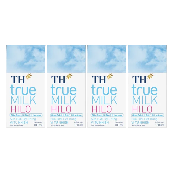 Combo 2 Sữa Tươi TH True Milk Hilo 180ml (lốc 4 hộp)