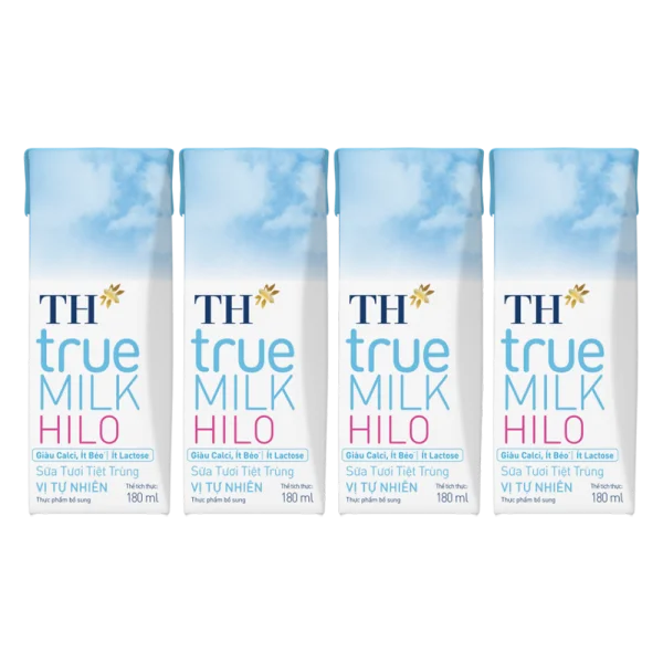 Combo 2 Sữa Tươi TH True Milk Hilo 180ml (lốc 4 hộp)