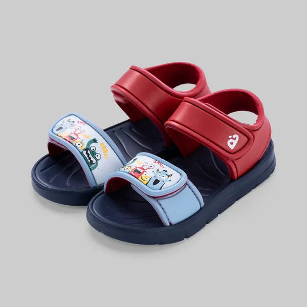 Sandal bé trai Animo A2606_JK011 (17-21,Đỏ-Xanh)